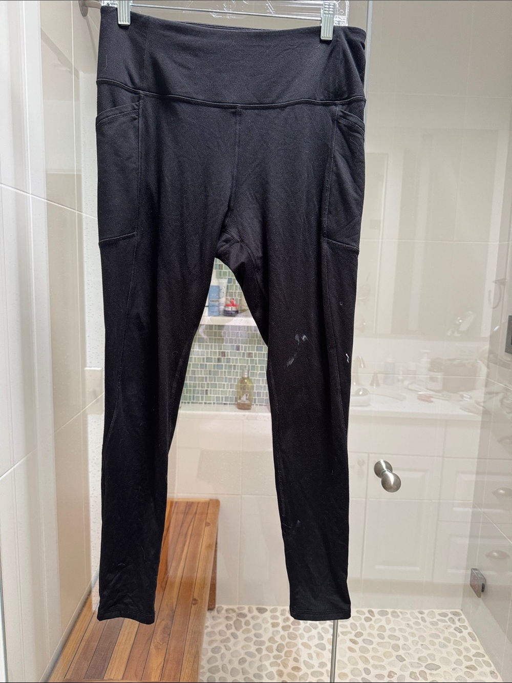 DSG Black Womens' High-Waist Leggings with Side Pockets
